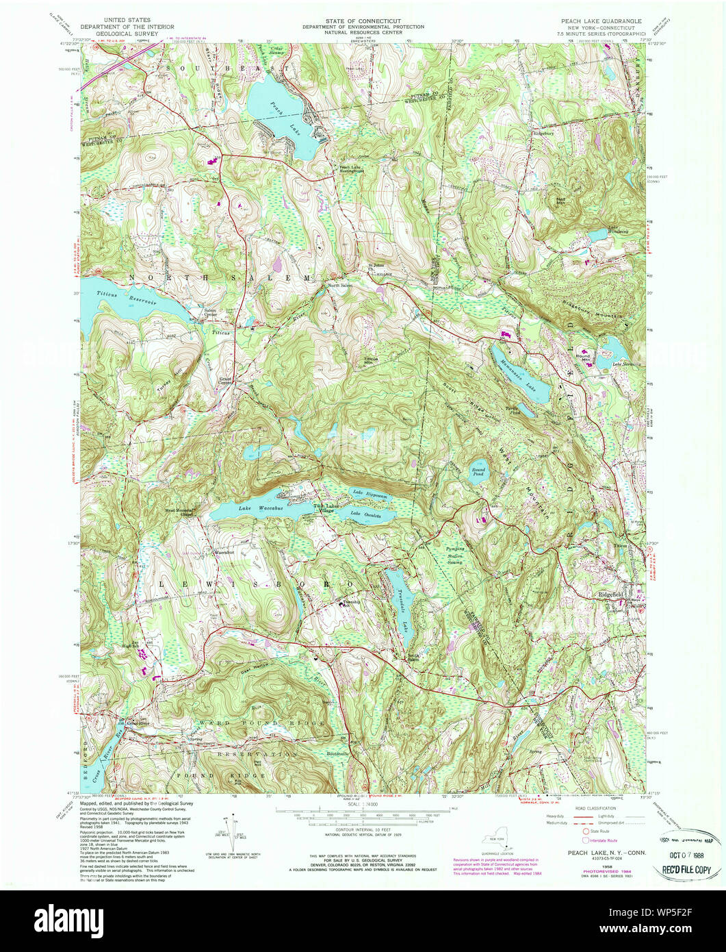 New York NY Peach Lake 136776 1958 24000 Restoration Stock Photo Alamy