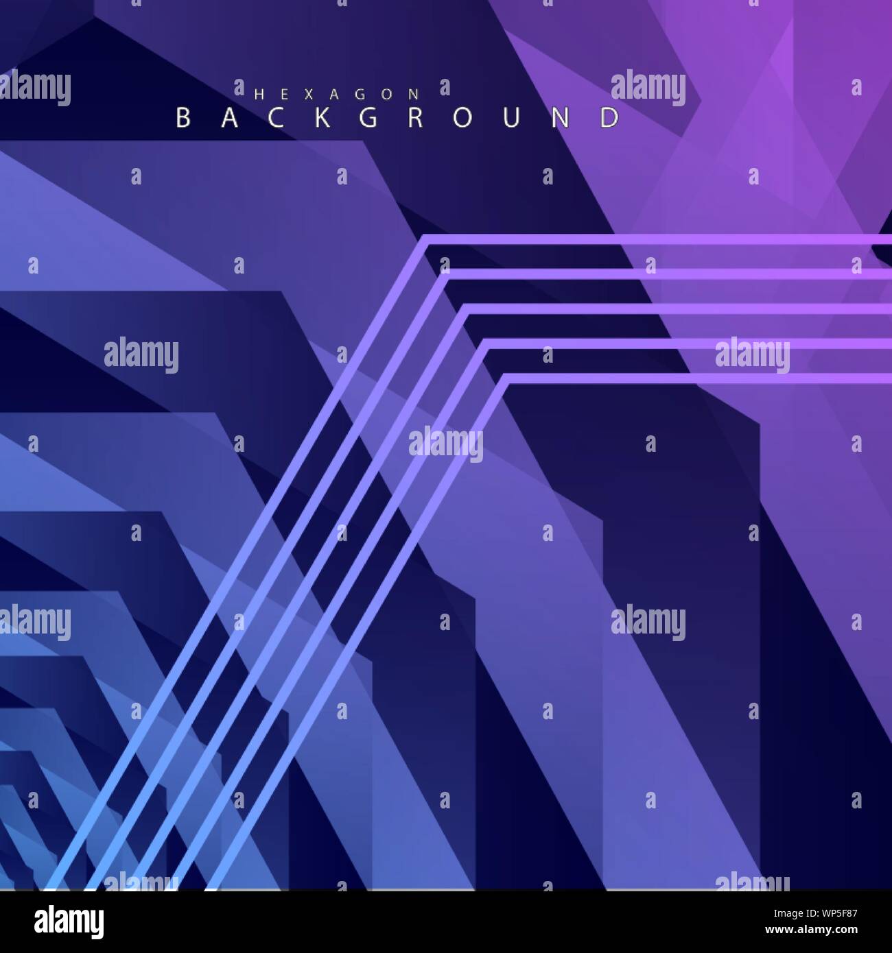 colorful hexagon abstract background. Transparent vector background in