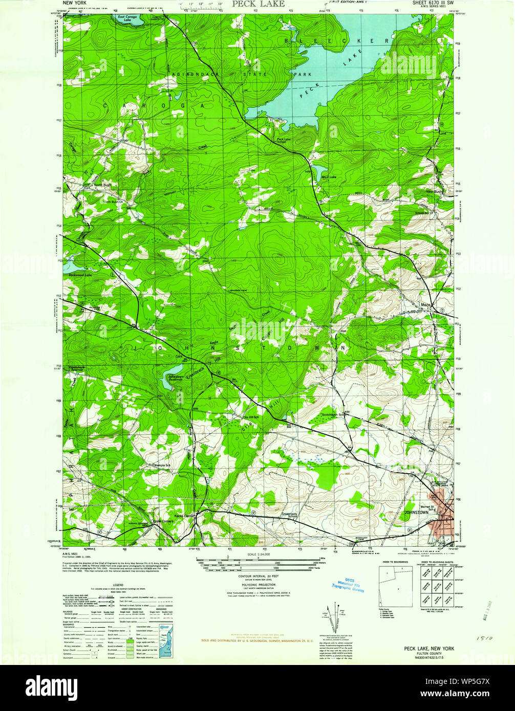 New York NY Peck Lake 135992 1962 24000 Restoration Stock Photo Alamy