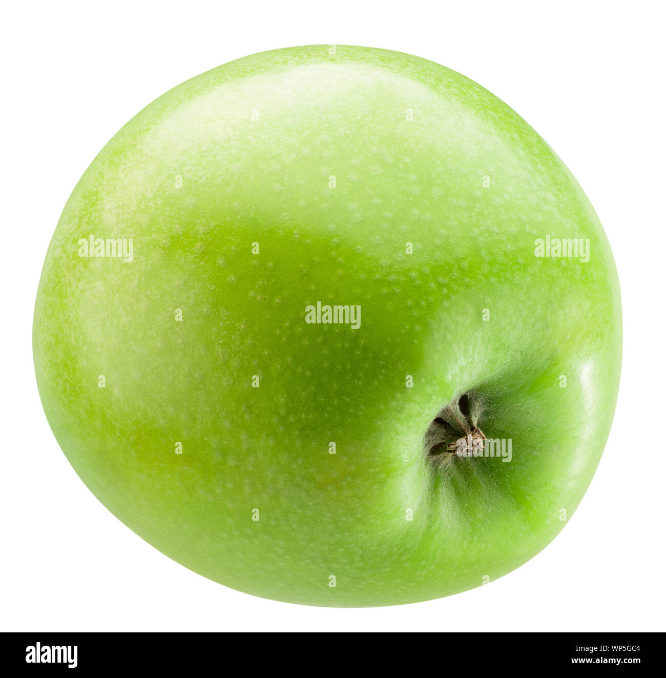 green apple isolated on a white background Stock Photo - Alamy