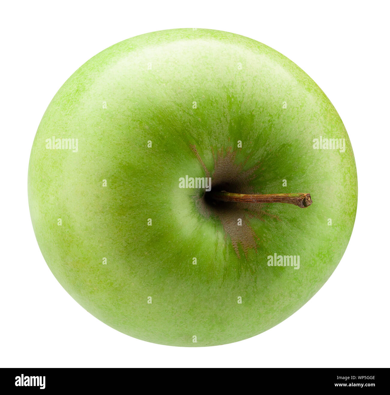 green apple isolated on a white background Stock Photo - Alamy