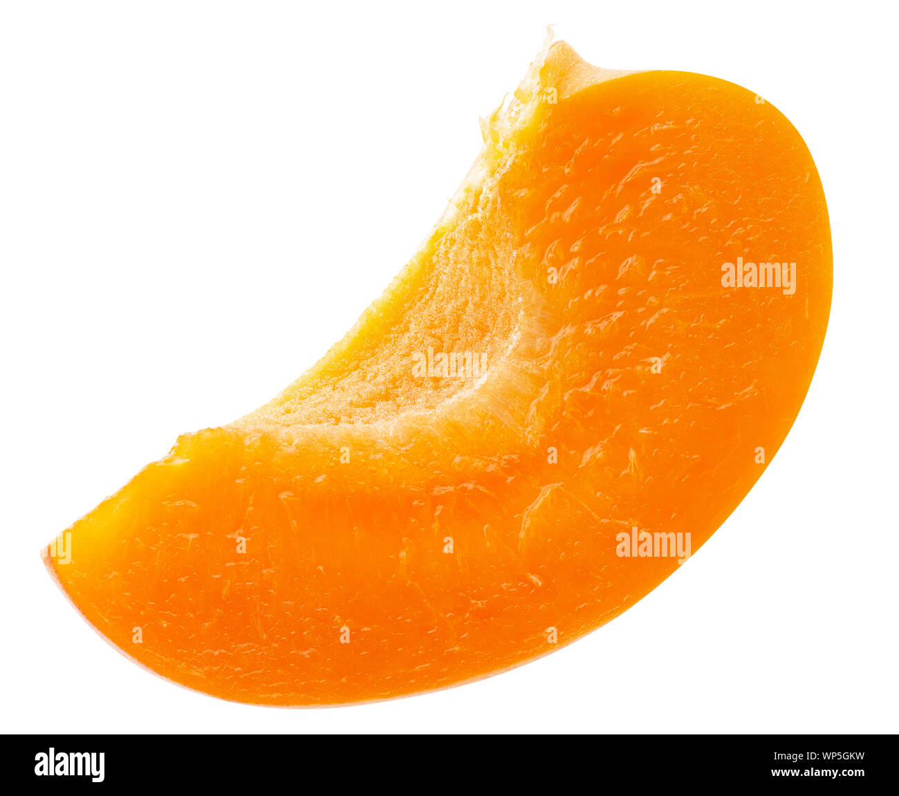 apricot slice isolated on a white background Stock Photo - Alamy