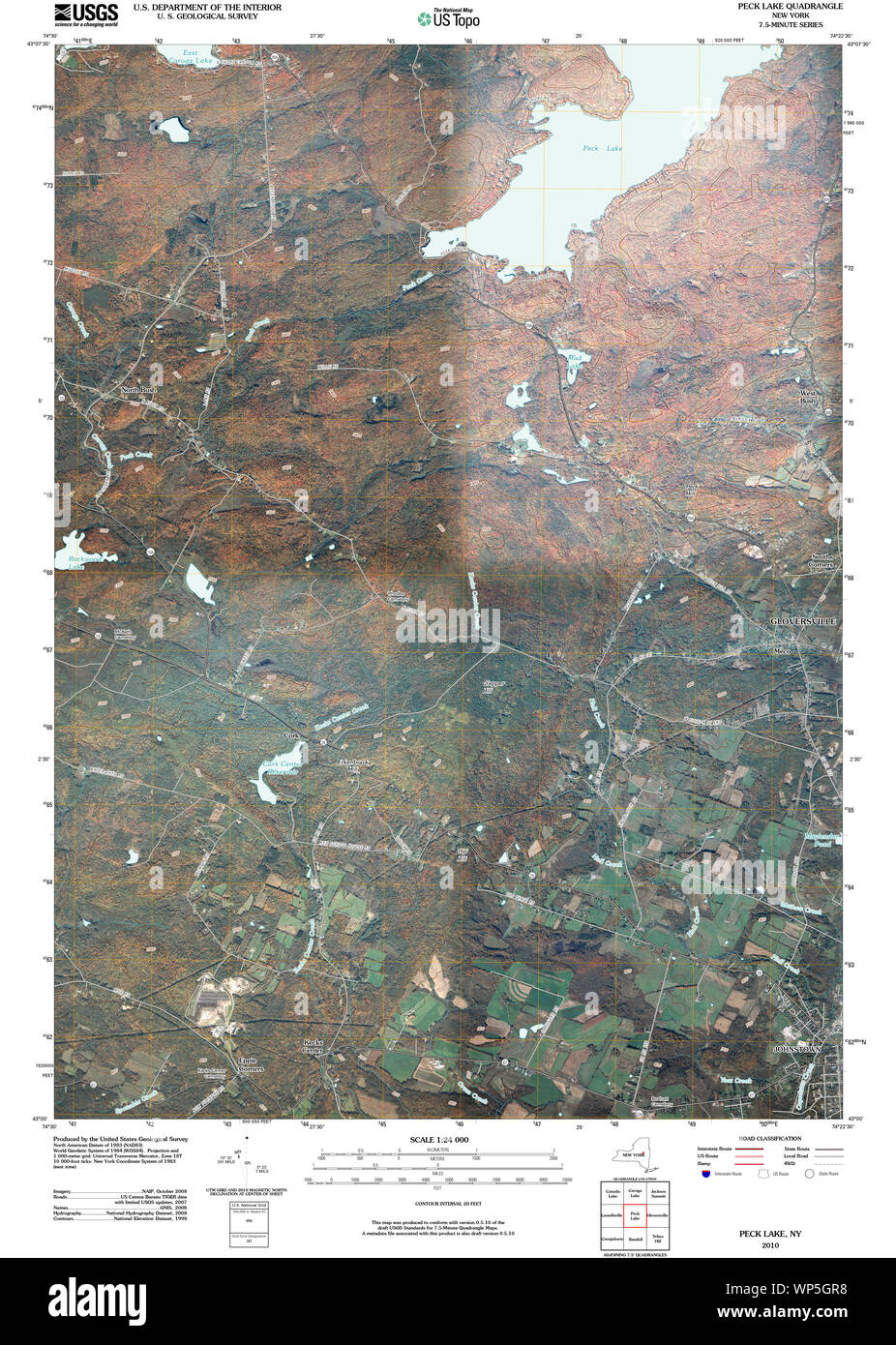 New York NY Peck Lake 20100505 TM Restoration Stock Photo Alamy