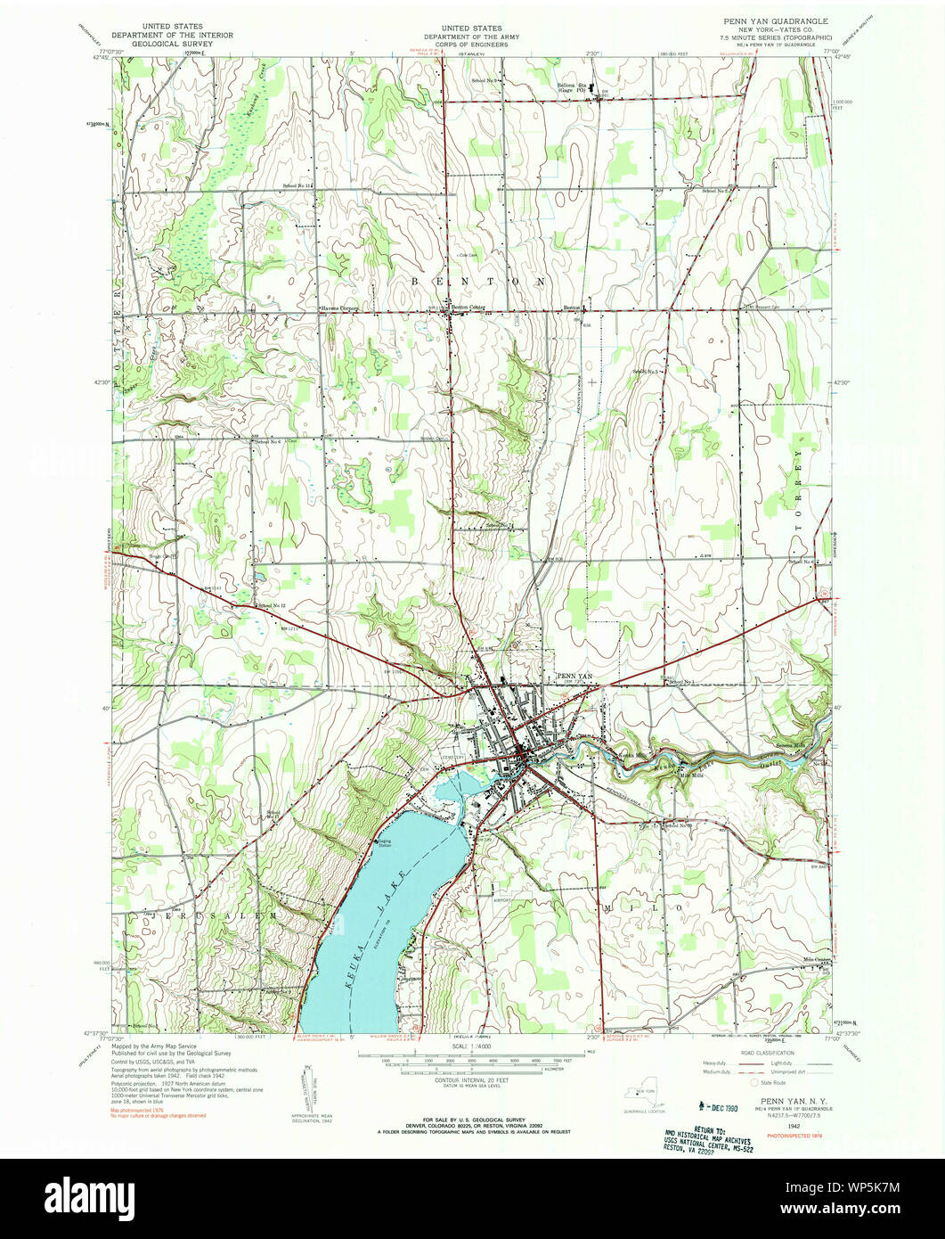 Map of penn yan new york hires stock photography and images Alamy