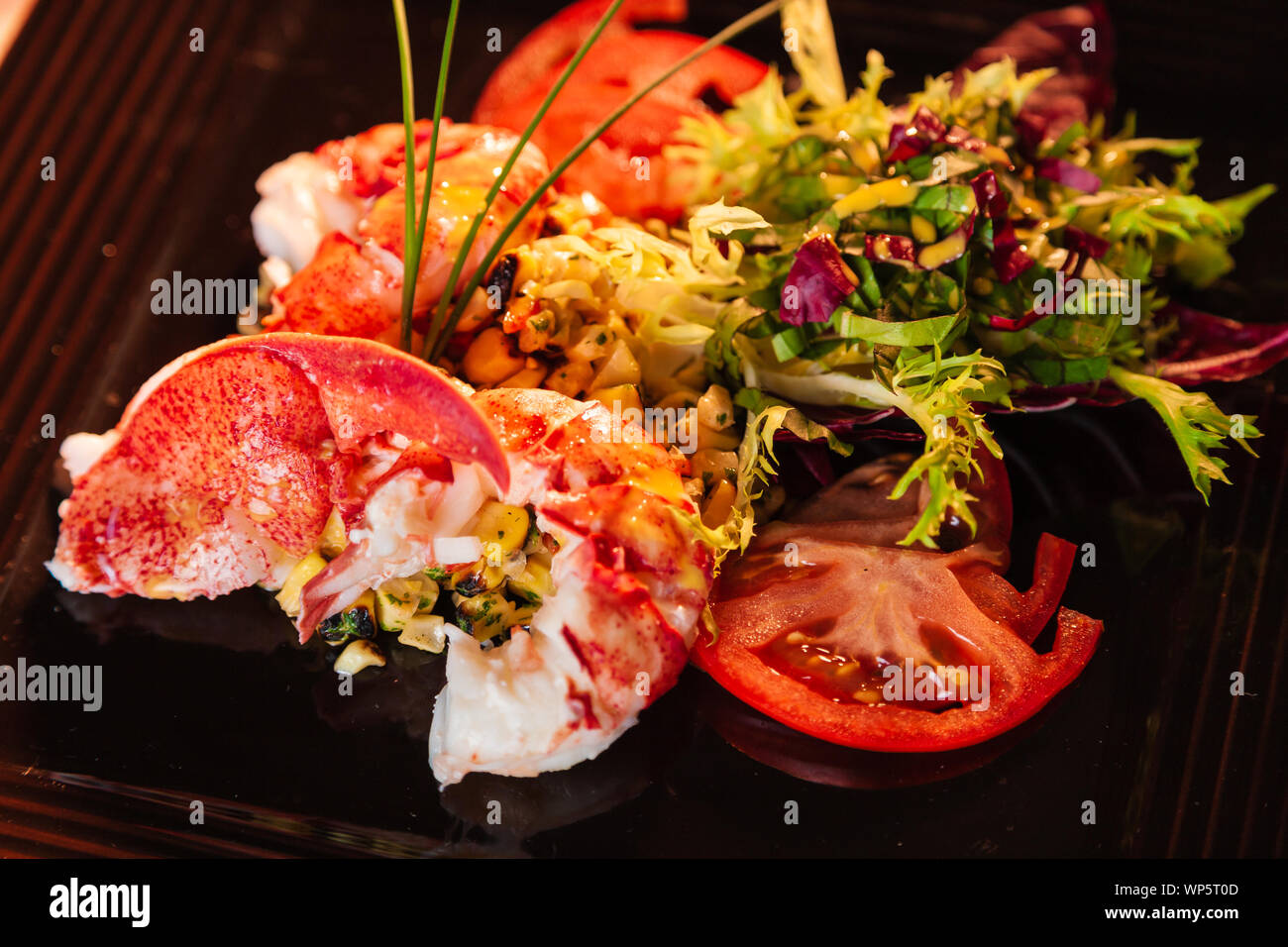 Banquet cuisine lobster seafood hi-res stock photography and images - Alamy