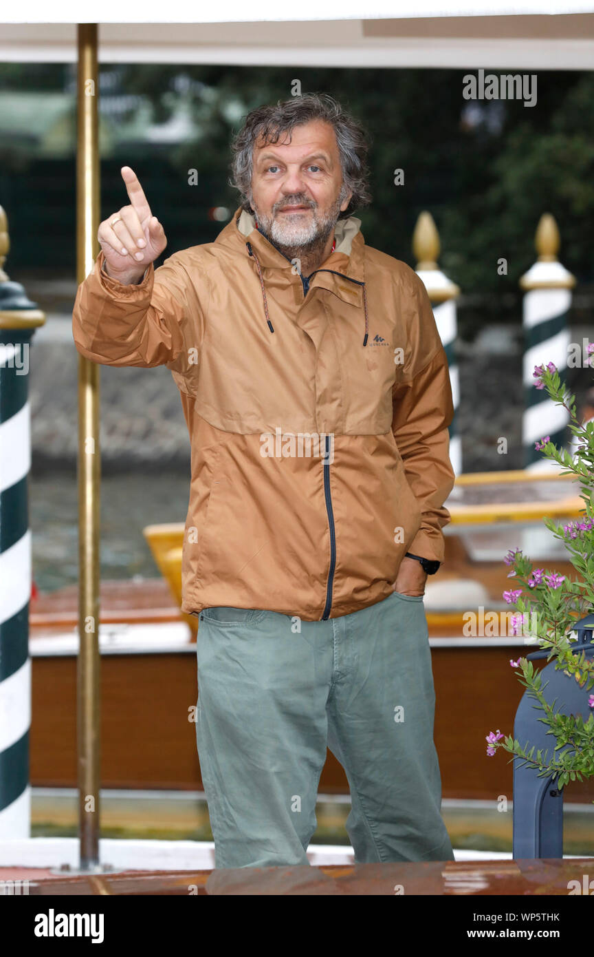 Venice, Italy. 06th Sep, 2019. Emir Kusturica arriving at the pier of Hotel Excelsior at the Venice Biennale 2019/76th Venice International Film Festival. Venice, 06.09.2019 | usage worldwide Credit: dpa/Alamy Live News Stock Photo