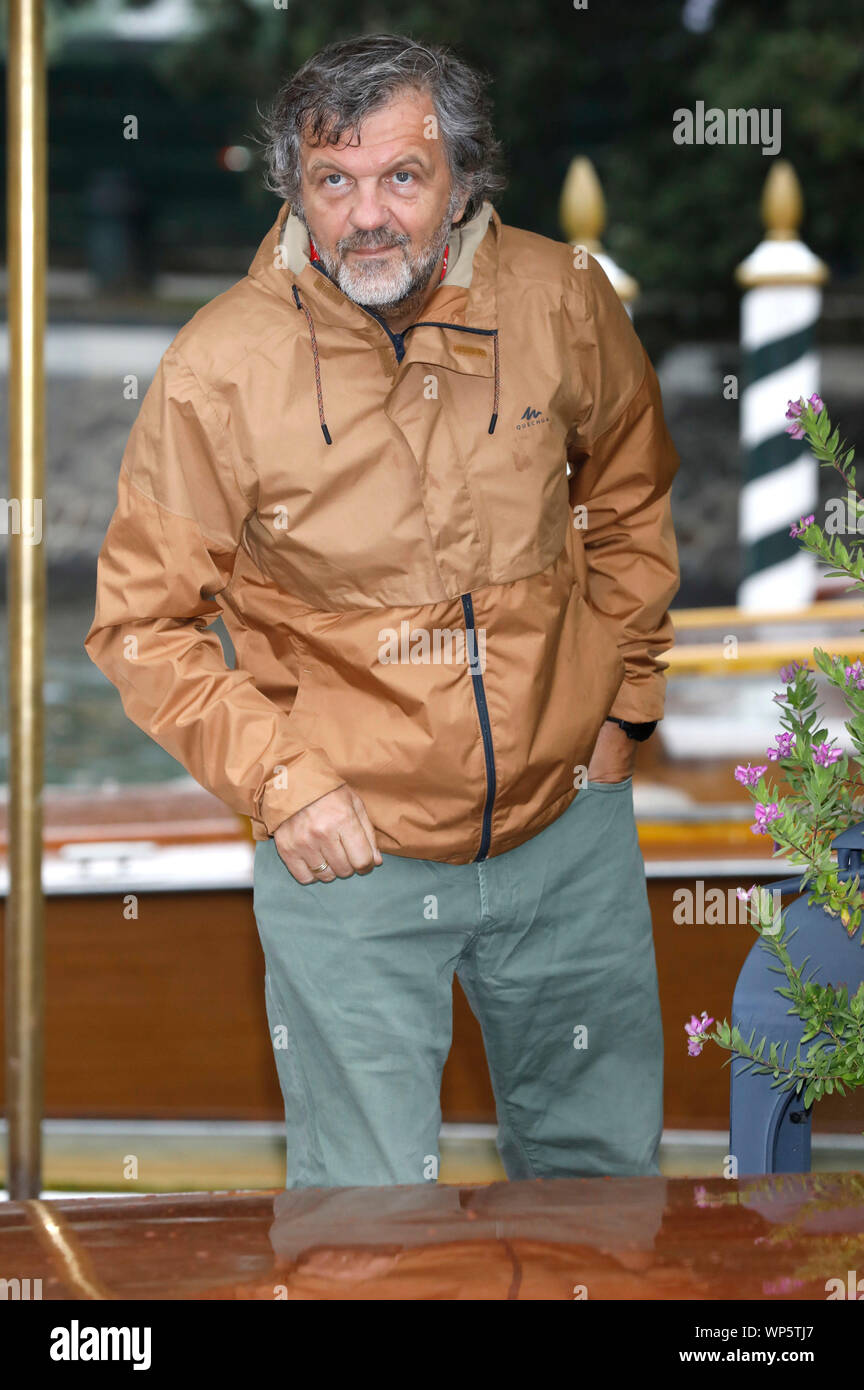 Venice, Italy. 06th Sep, 2019. Emir Kusturica arriving at the pier of Hotel Excelsior at the Venice Biennale 2019/76th Venice International Film Festival. Venice, 06.09.2019 | usage worldwide Credit: dpa/Alamy Live News Stock Photo