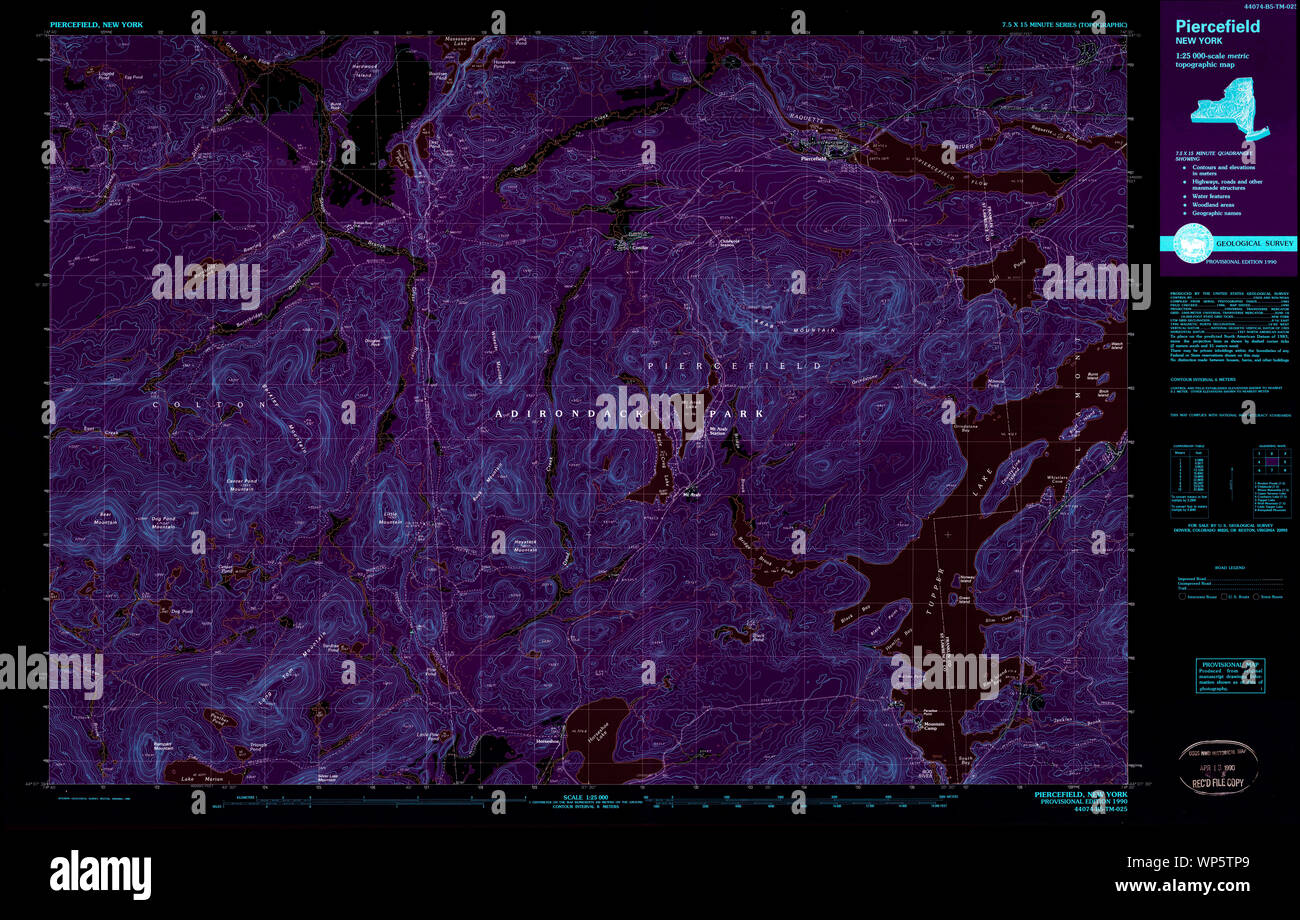 New York NY Piercefield 136796 1990 25000 Inverted Restoration Stock