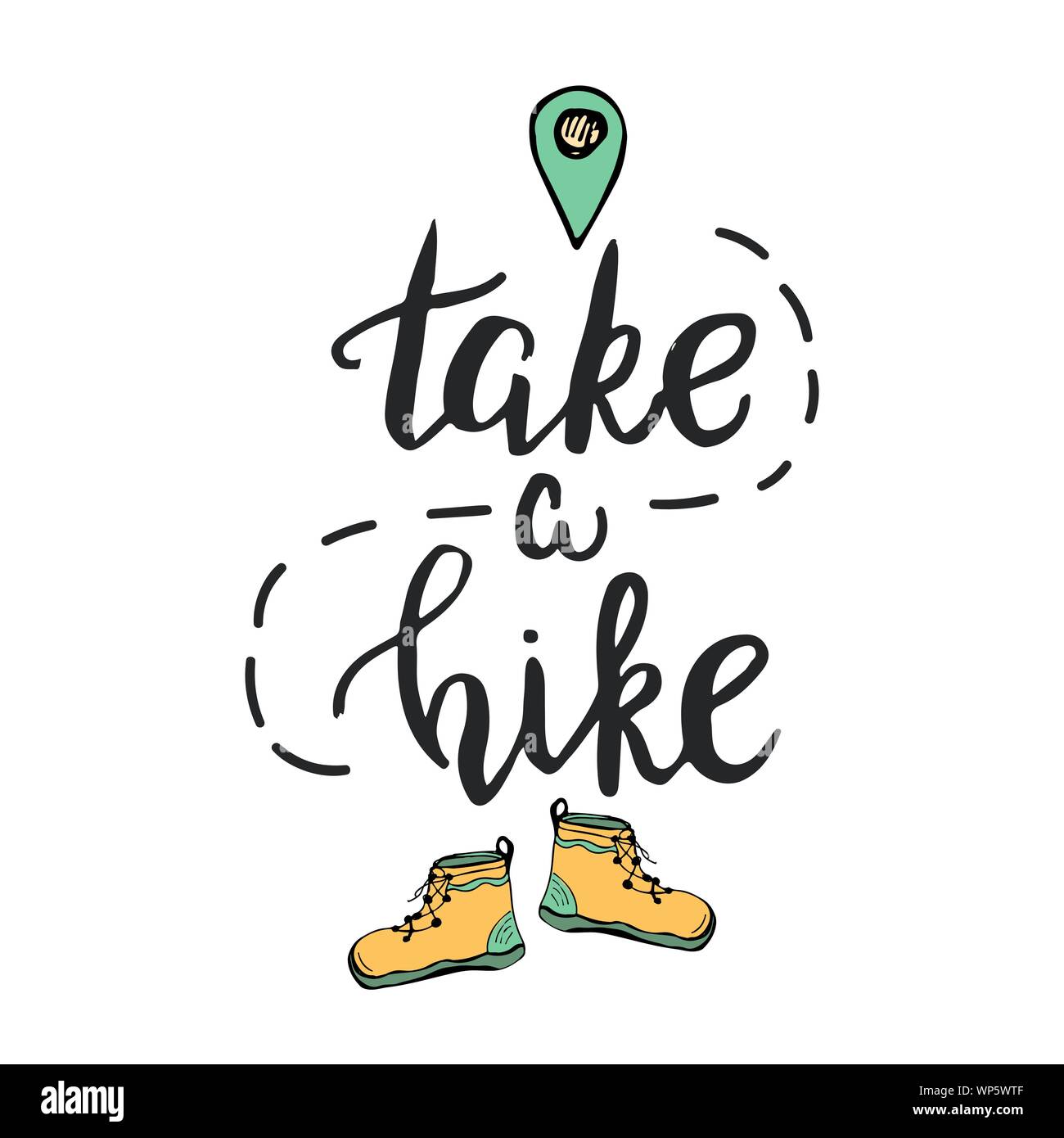 Take a hike Stock Vector Images - Alamy