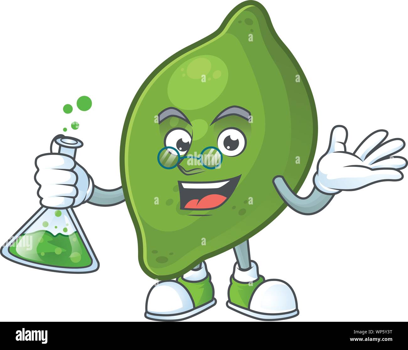 Professor lime fresh cute for cartoon mascot Stock Vector Image & Art ...