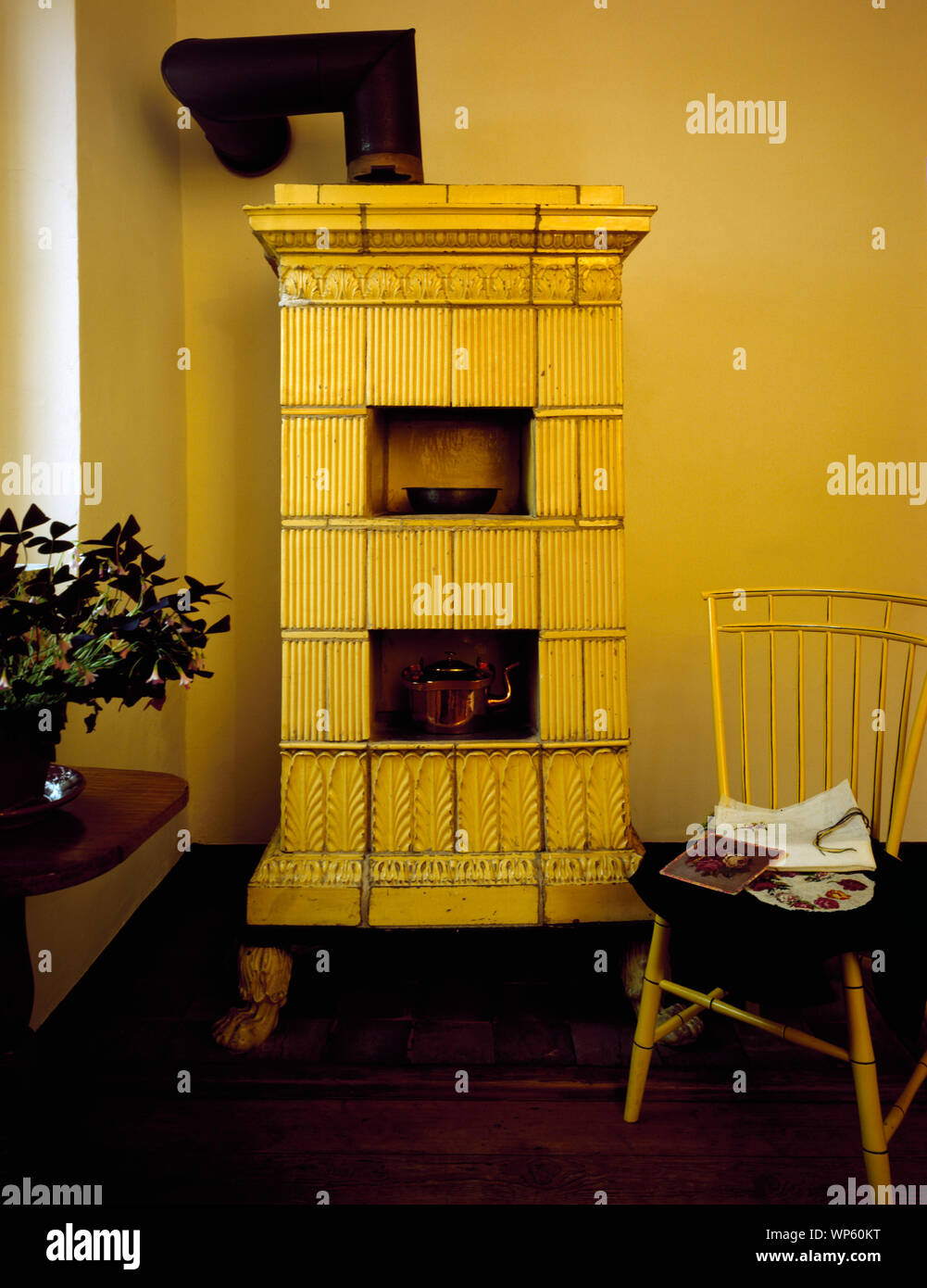Kitchen stove at Old Salem, a Moravian historic community in Winston