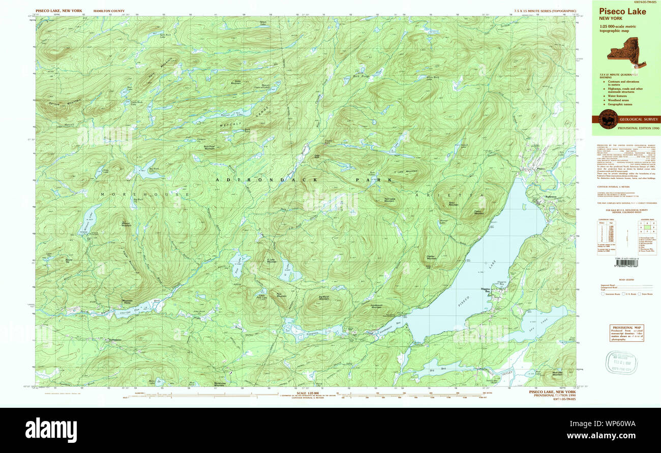 New York NY Piseco Lake 136807 1990 25000 Restoration Stock Photo Alamy
