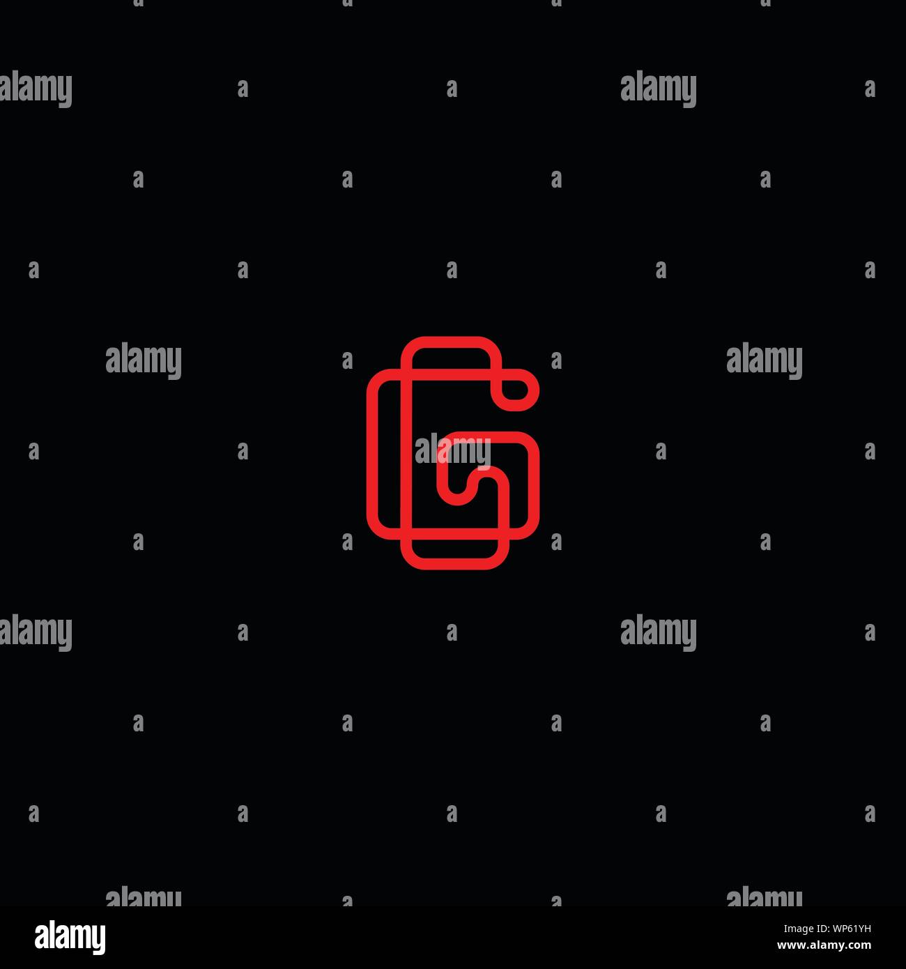 Creative Innovative Initial Letter logo GG G. Minimal luxury Monogram ...