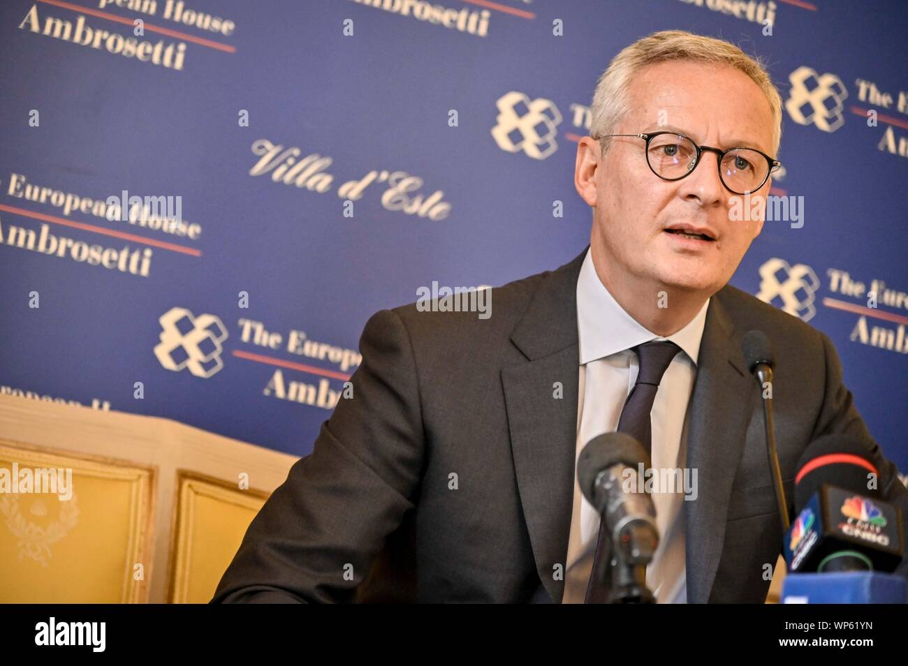 Milan, Italy. 08th Sep, 2019. Cernobbio. The European House Ambrosetti