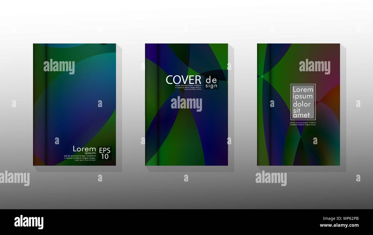 Vector collection of book cover backgrounds for brochures, leaflets ...