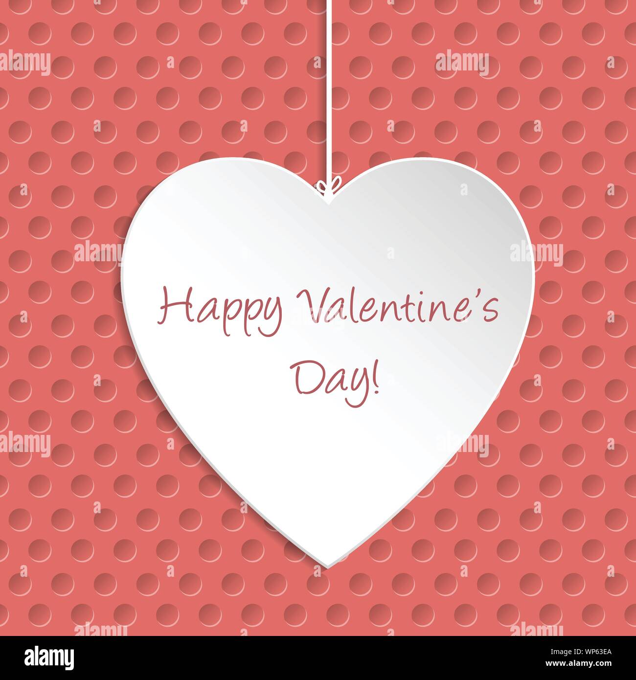 Simple Valentine Day greeting card Stock Vector Image & Art - Alamy