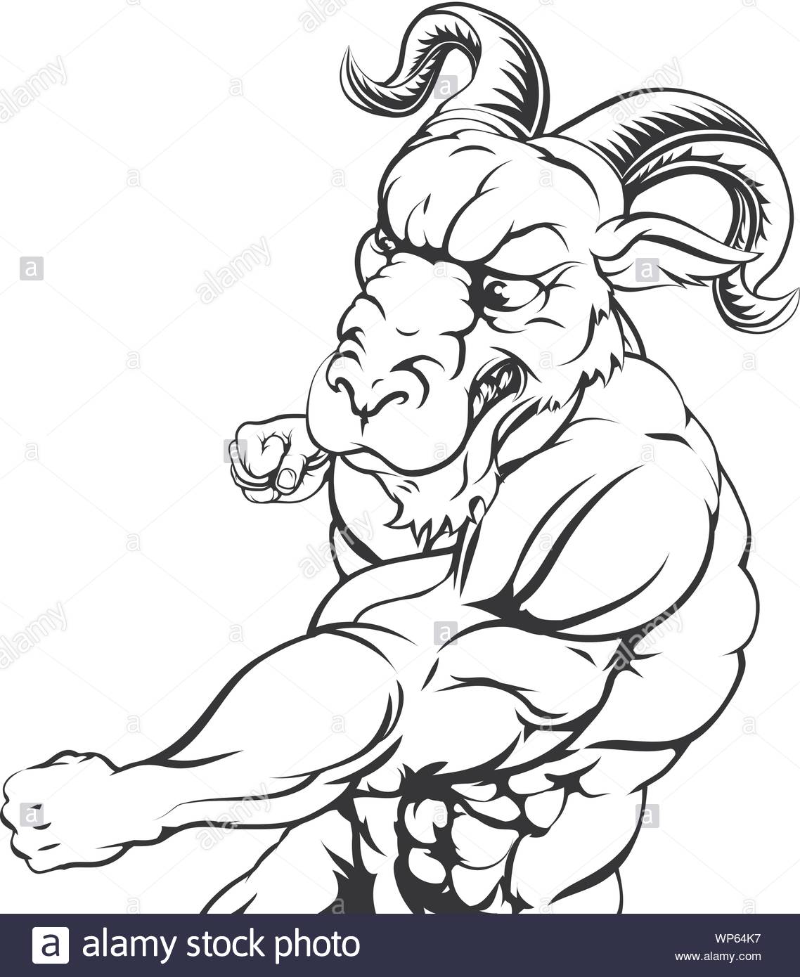 Fighting Rams Mascot Ram Fighting High Resolution Stock Photography and Images - Alamy