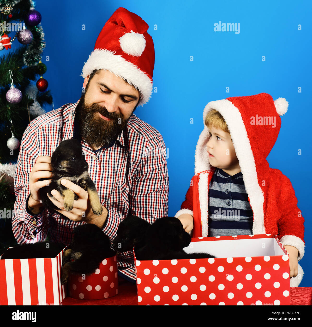 kids santa hat and beard
