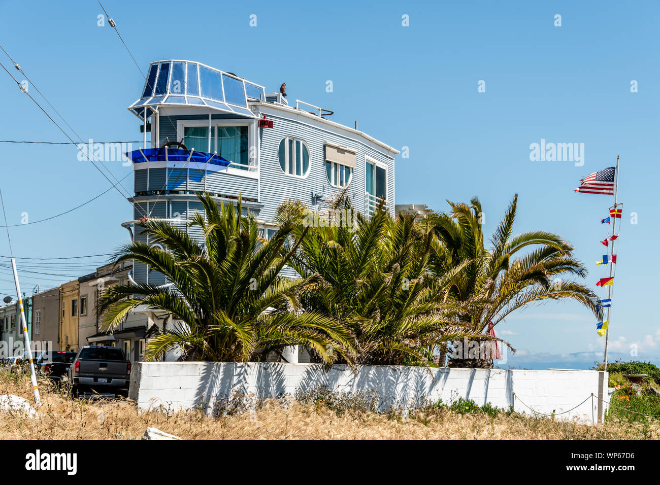 Rio Del Mar, CA Beach Homes Stock Photo Alamy