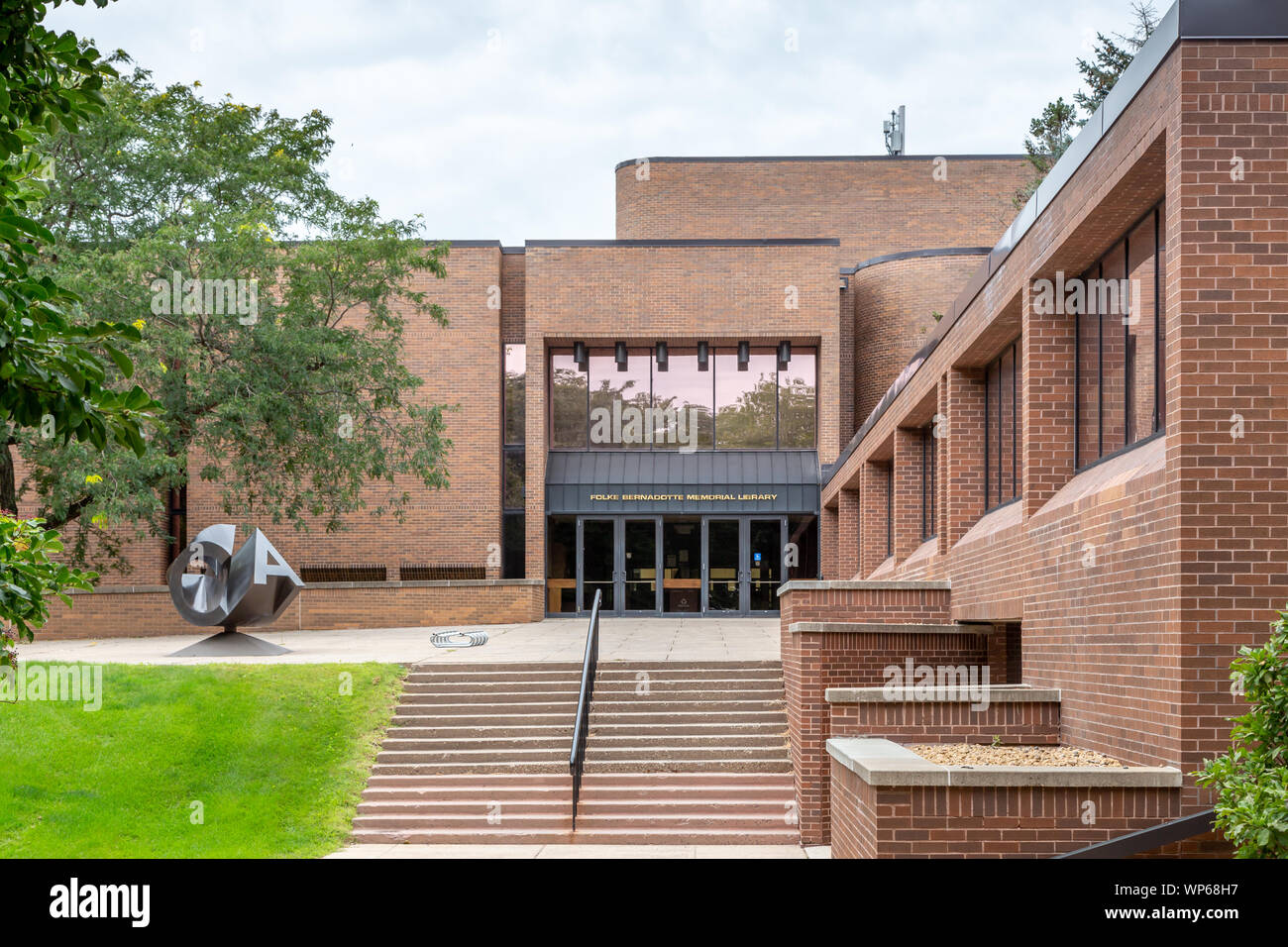 ST PETER, MN/USA SEPTEMBER 1, 2019 Folke Bernadotte Memorial Library