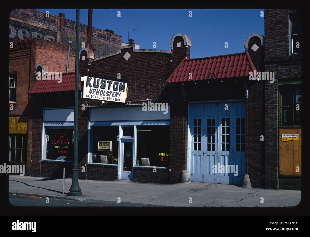 Kustom Upholstery, Spokane, Washington Stock Photo