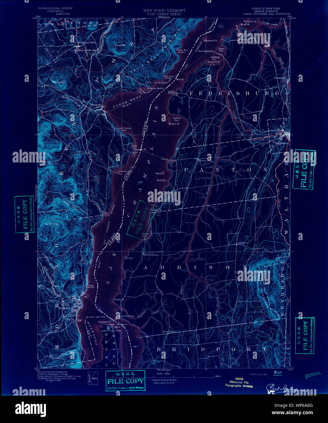 Map of port henry new york hires stock photography and images Alamy