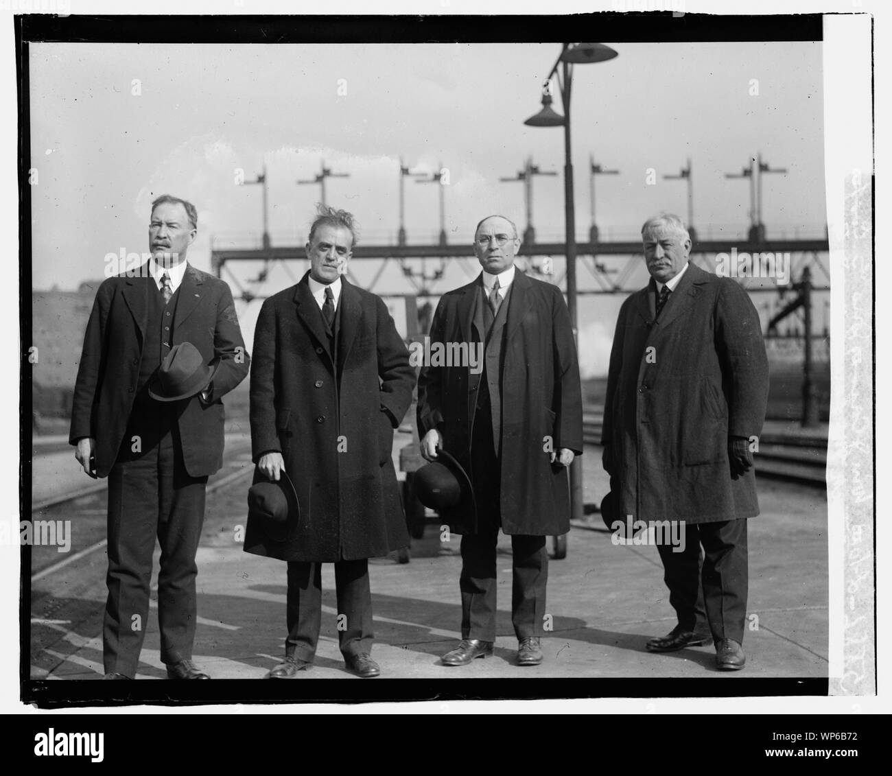 L to R: WM. J. Carss, Jus. G. Cooper, Patrick McLane, WM. J. Burke Stock Photo