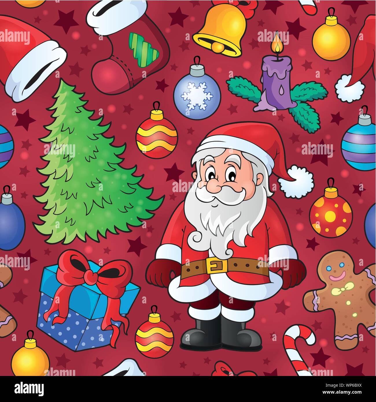 Christmas seamless background 7 Stock Vector Image & Art - Alamy