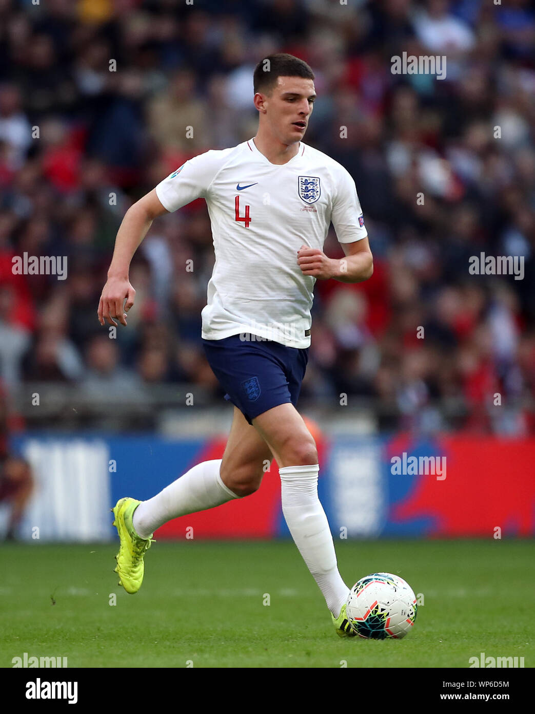 England’s Declan Rice during the Euro 2020 Qualifying Group A match at ...