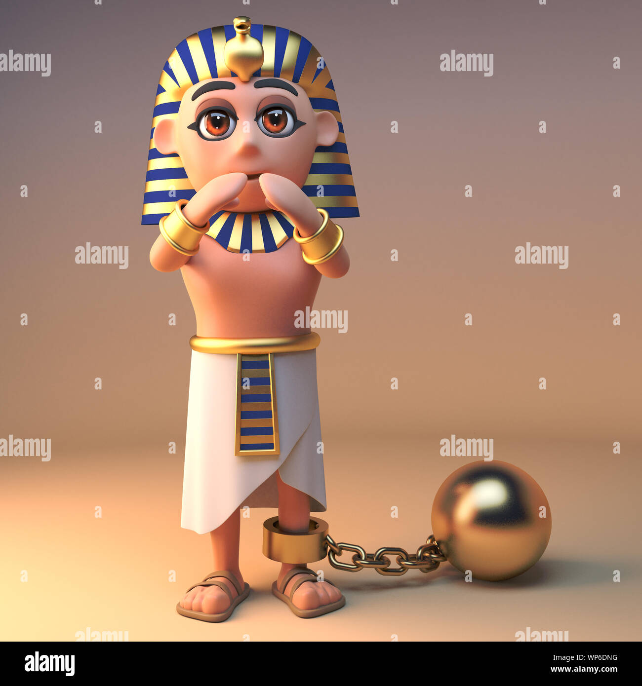 3d cartoon cleopatra tutankhamun Egyptian character with ball and chain, 3d illustration render Stock Photo - Alamy 3d cartoon cleopatra tutankhamun Egyptian character with ball and chain, 3d illustration render Stock Photo - Alamy