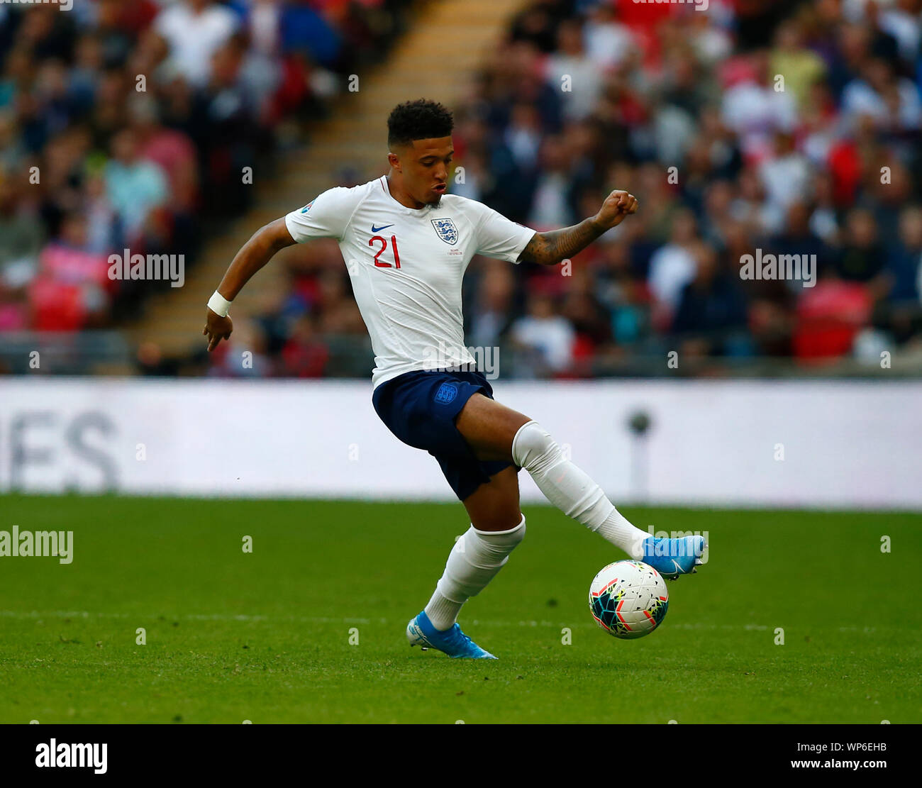 LONDON, ENGLAND - SEPTEMBER 07: Jadon Sancho of England LONDON, ENGLAND - SEPTEMBER 07: Jadon Sancho of England