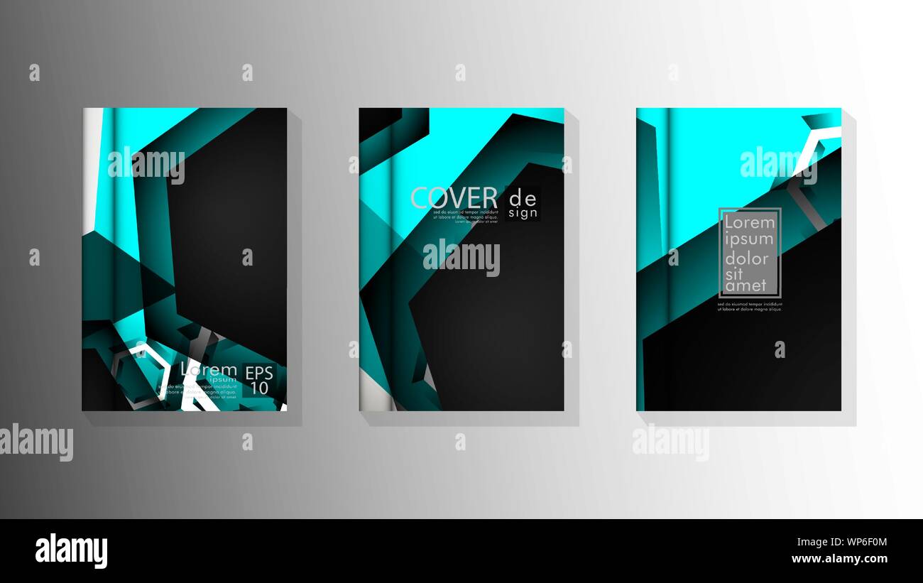 Vector collection of book cover backgrounds for brochures, leaflets ...