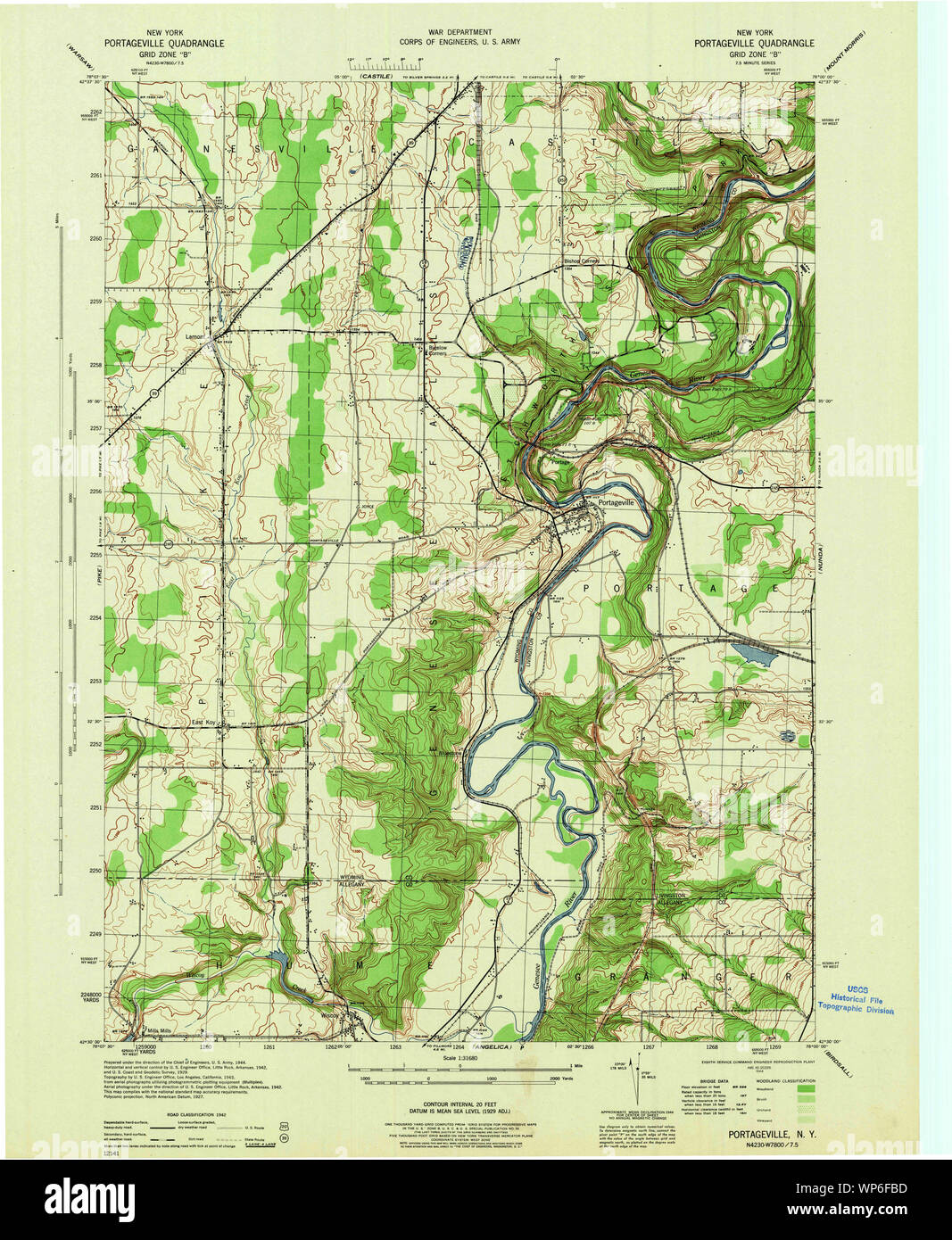 New York NY Portageville 129127 1944 31680 Restoration Stock Photo Alamy