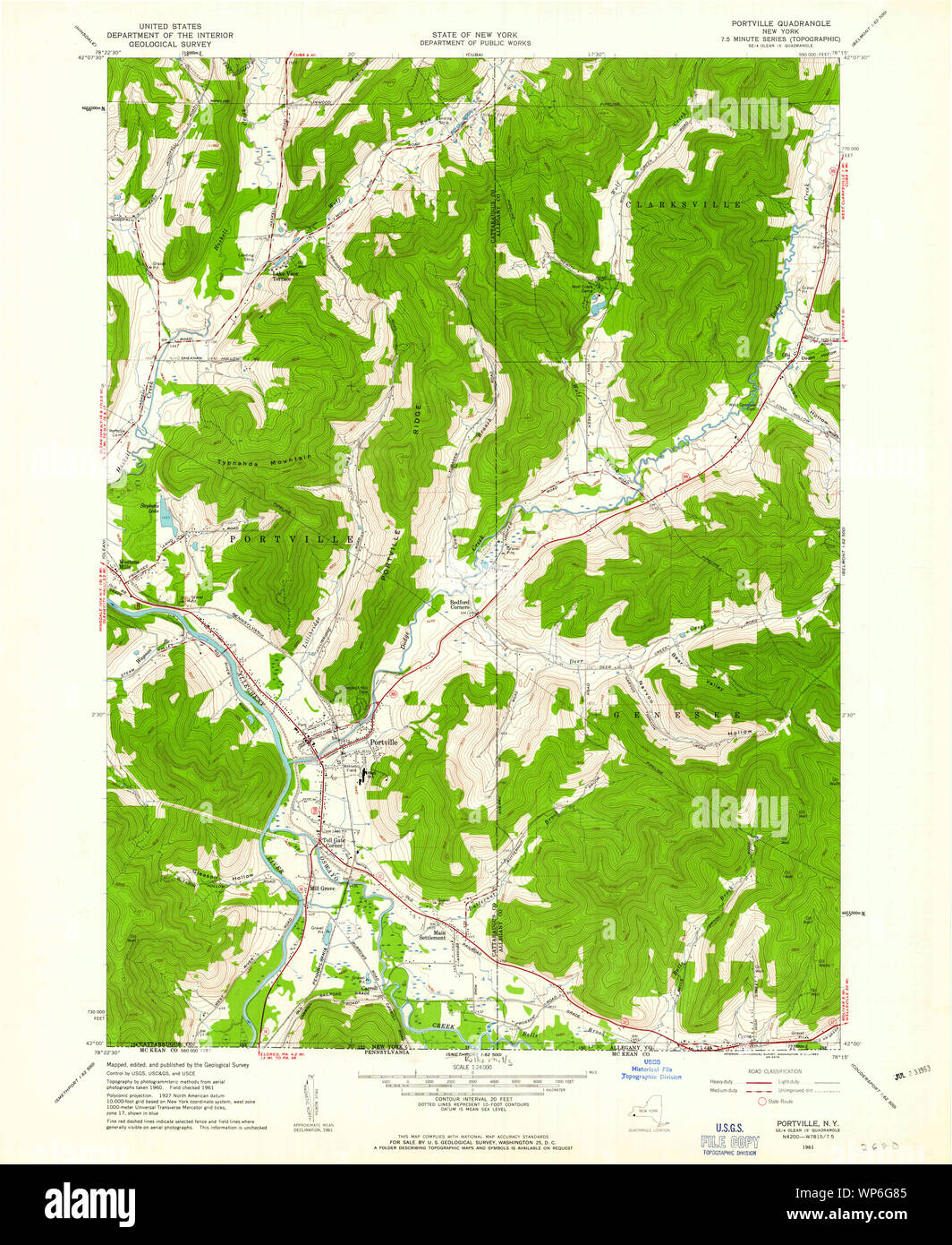 Map of portville new york hires stock photography and images Alamy