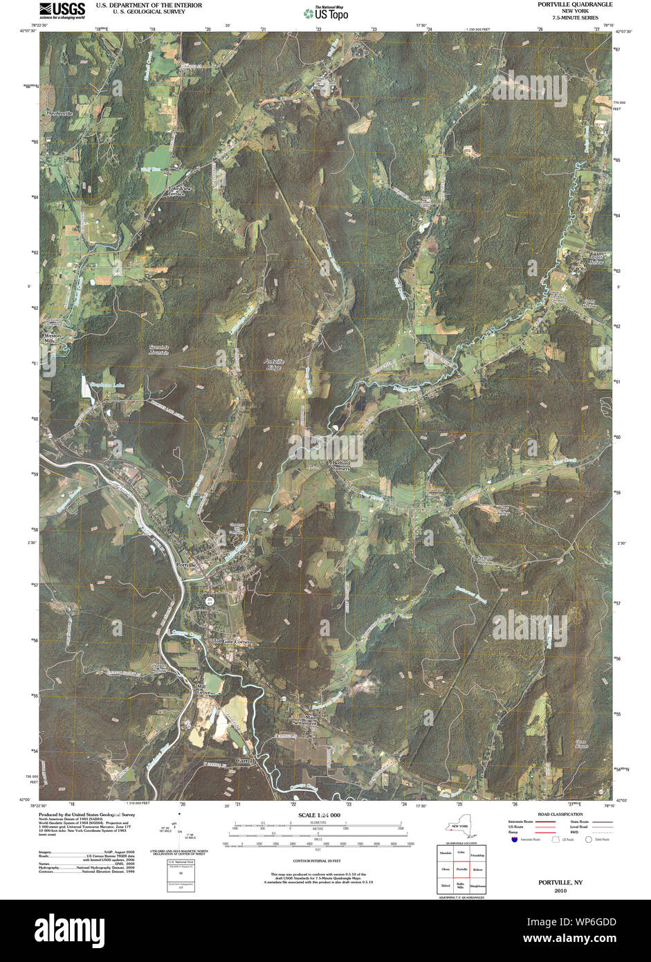 Map of portville new york hires stock photography and images Alamy