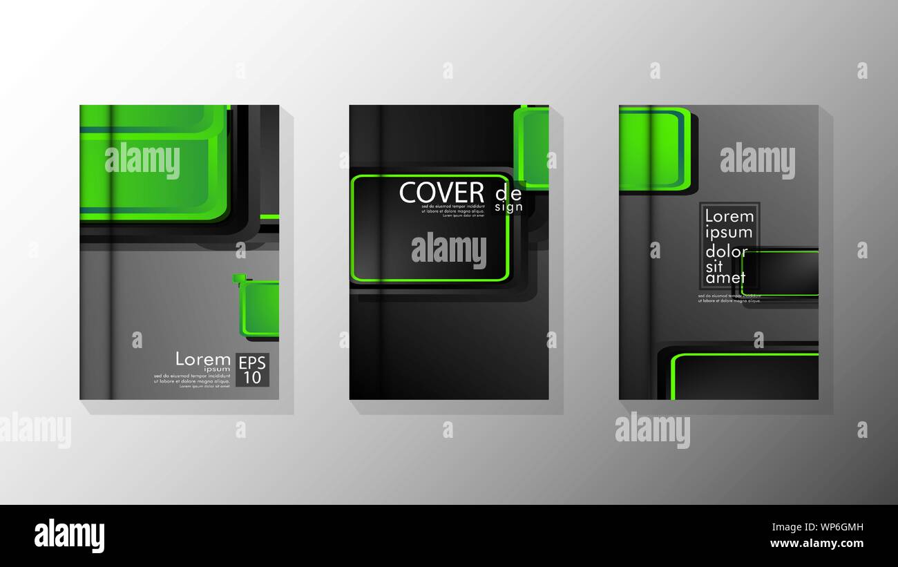 Vector collection of book cover backgrounds for brochures, leaflets ...