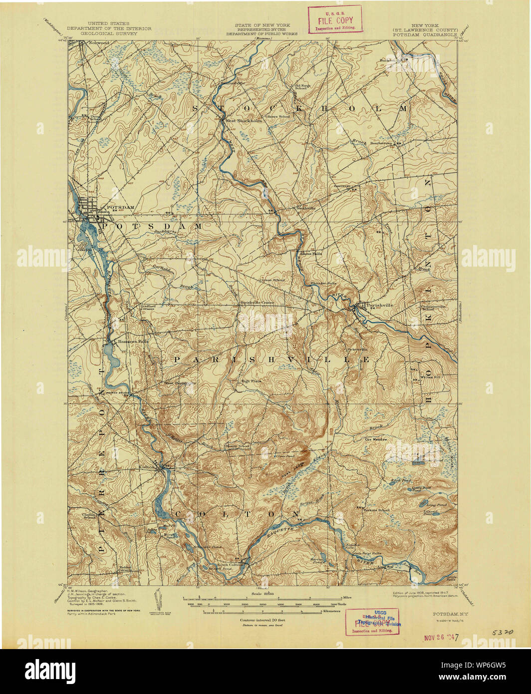 Potsdam new york map hires stock photography and images Alamy
