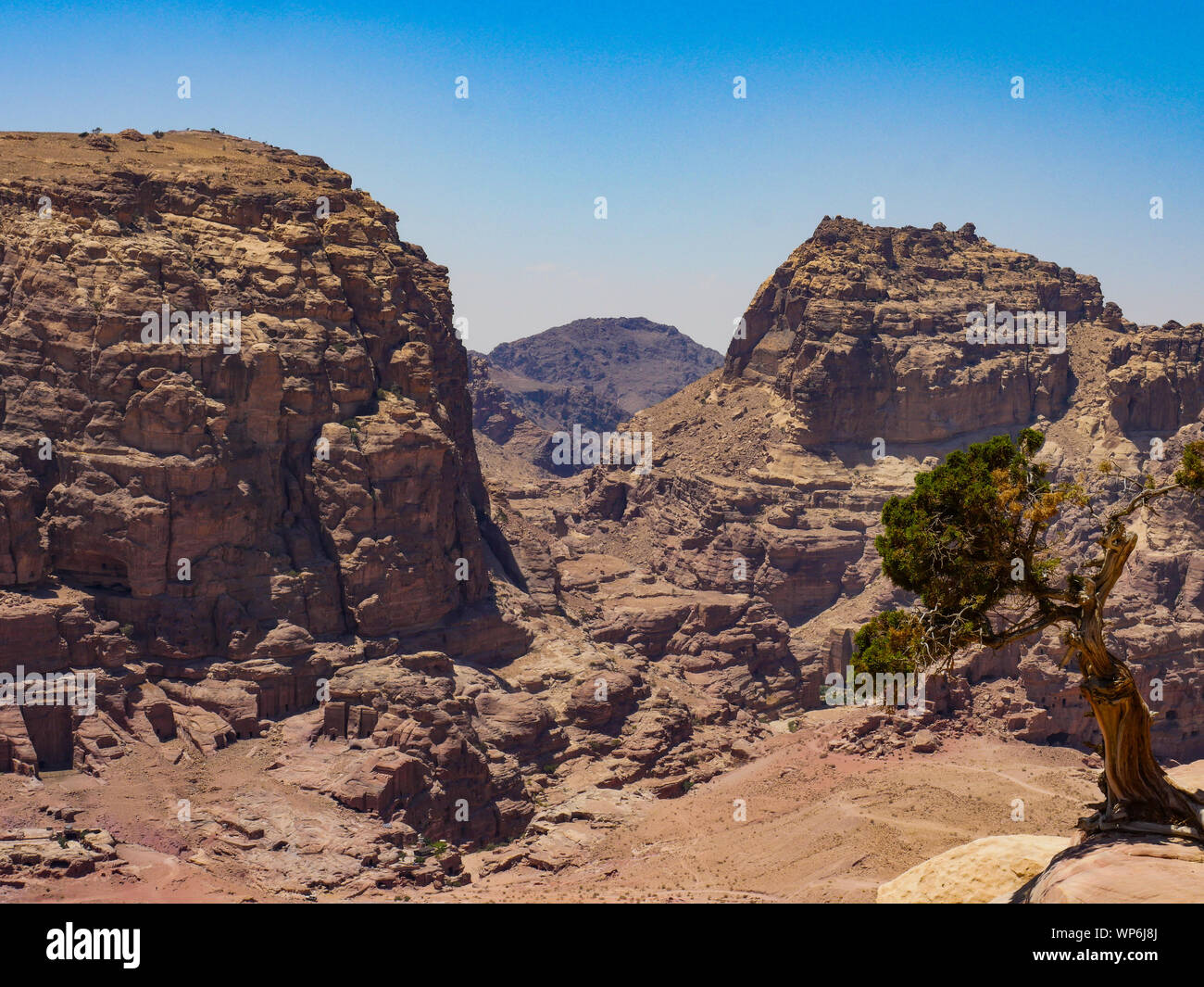 Top view ancient city petra hi-res stock photography and images - Alamy