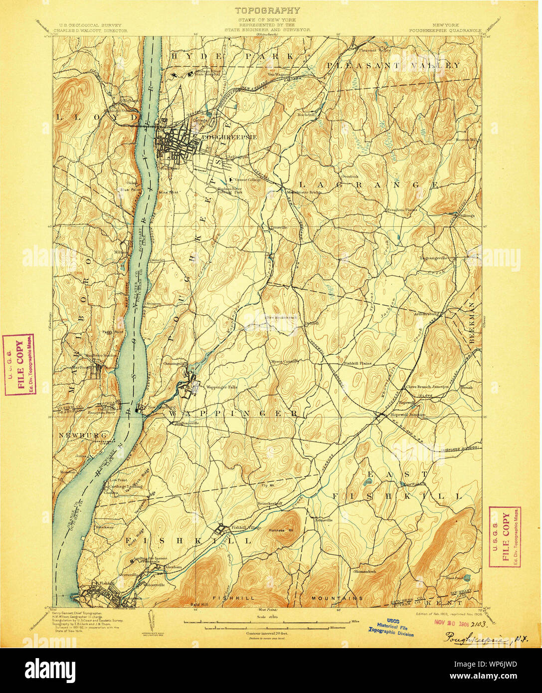 Poughkeepsie map hires stock photography and images Alamy