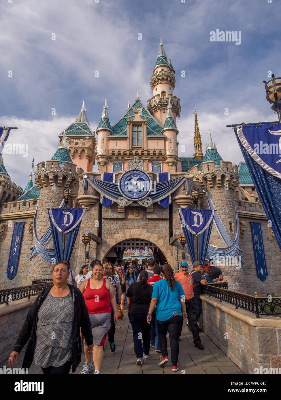 View of the Disneyland Park on February 15, 2016 in Anaheim, California