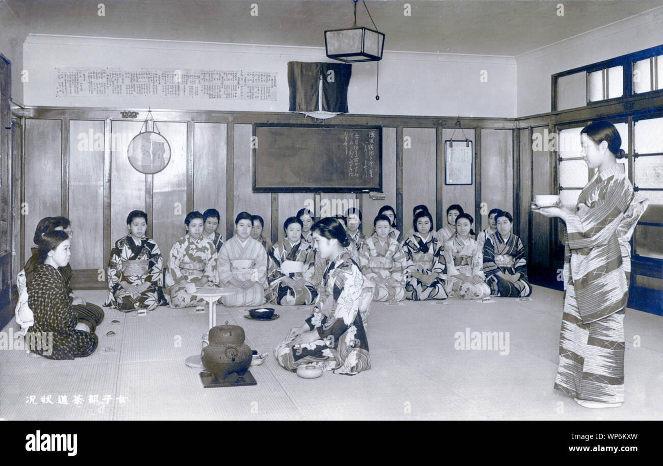 [ 1920s Japan Japanese Tea Ceremony Class ] — Japanese tea ceremony