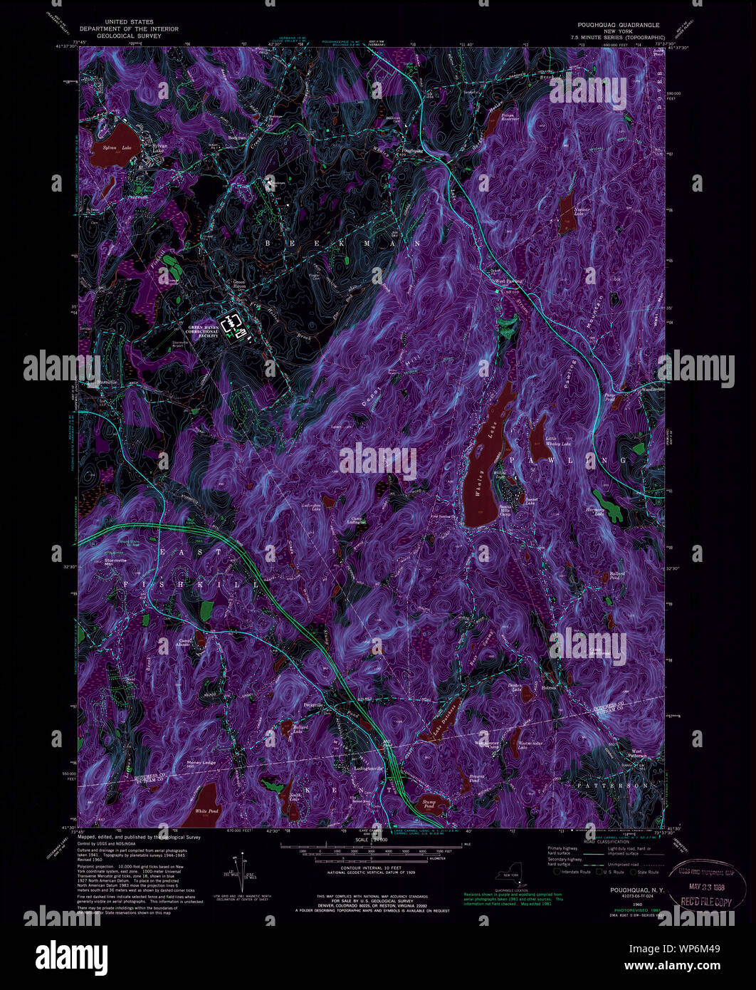 New York NY Poughquag 136833 1960 24000 Inverted Restoration Stock