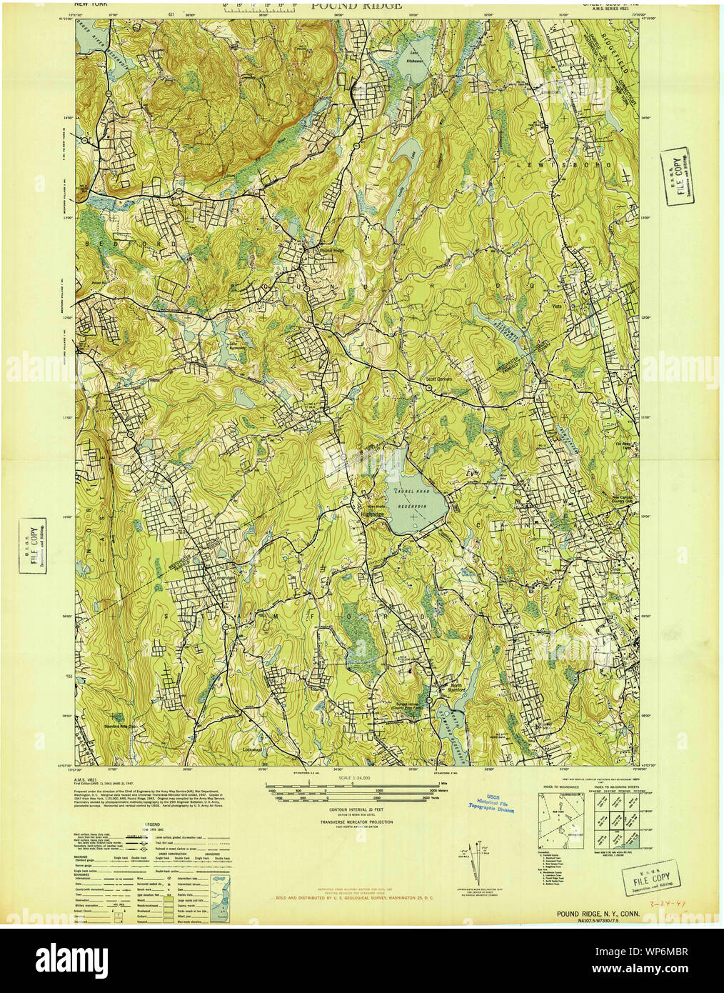 New York NY Pound Ridge 129165 1947 24000 Restoration Stock Photo Alamy