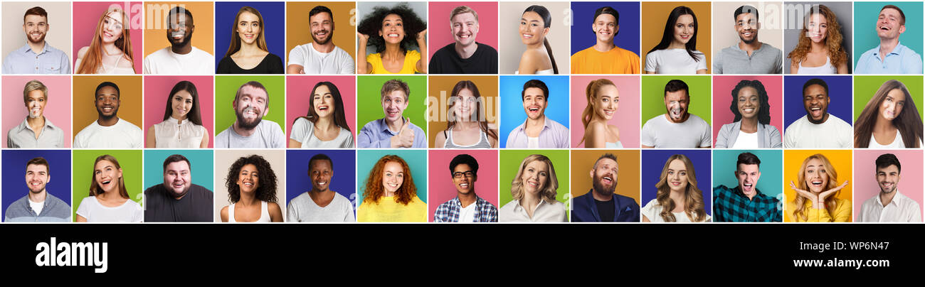 Face collage hi-res stock photography and images - Alamy