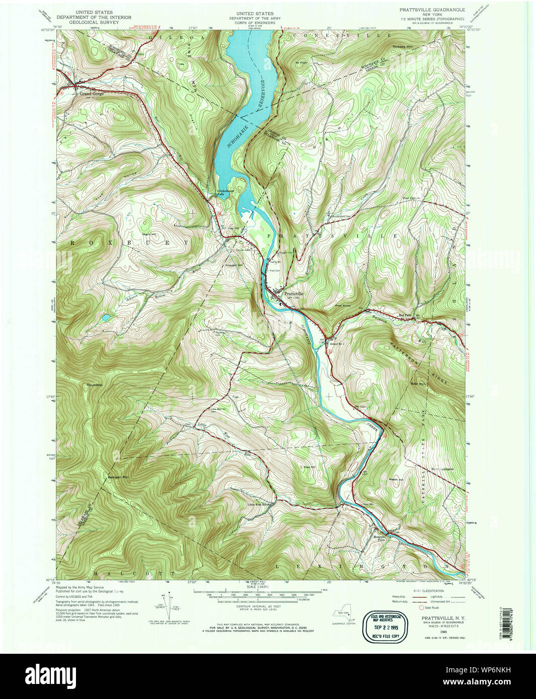 Map of prattsville hires stock photography and images Alamy