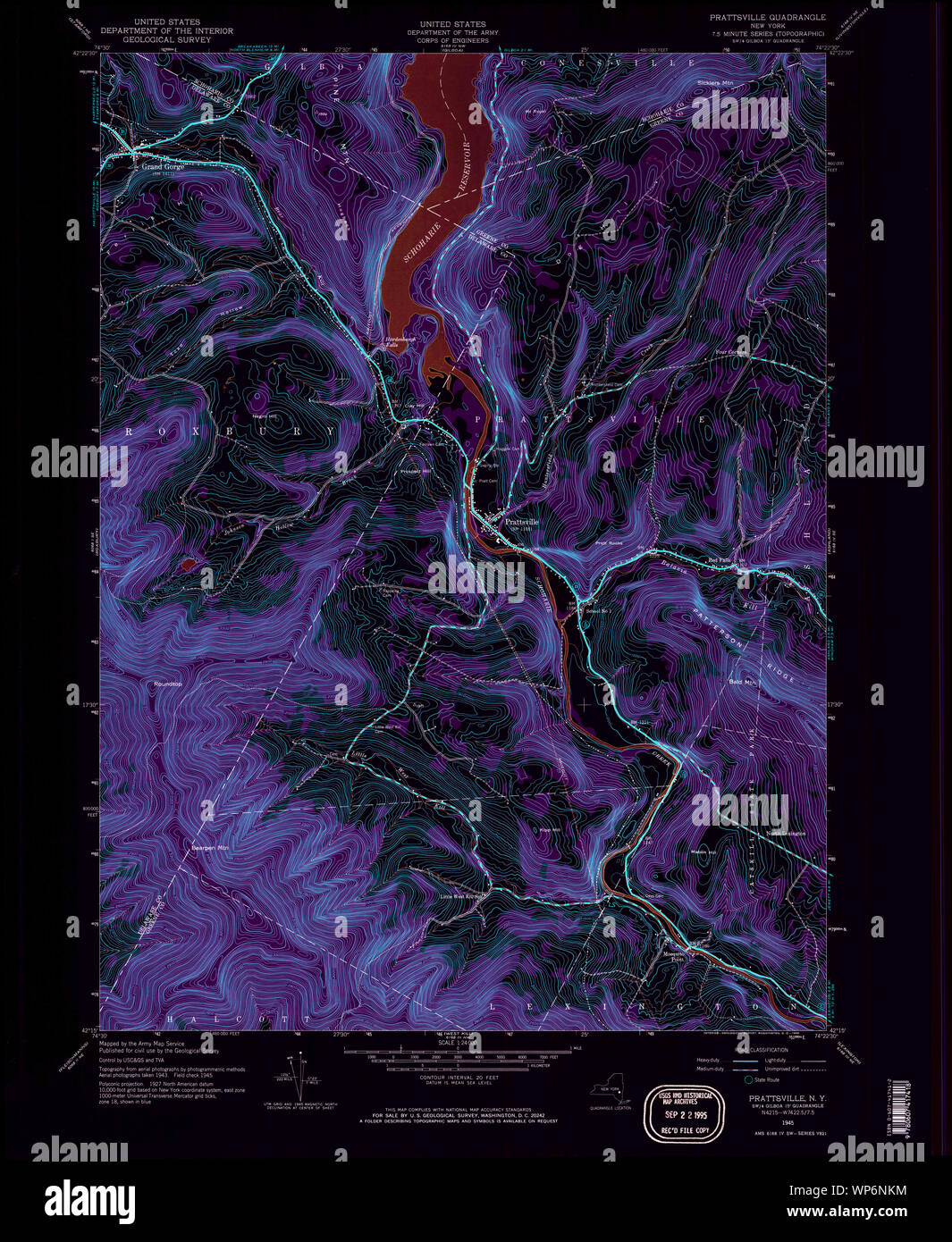 Map of prattsville hires stock photography and images Alamy
