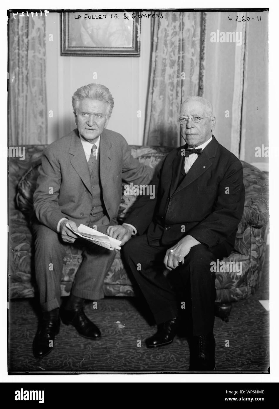 LaFollette [Sr.] & Gompers Stock Photo Alamy