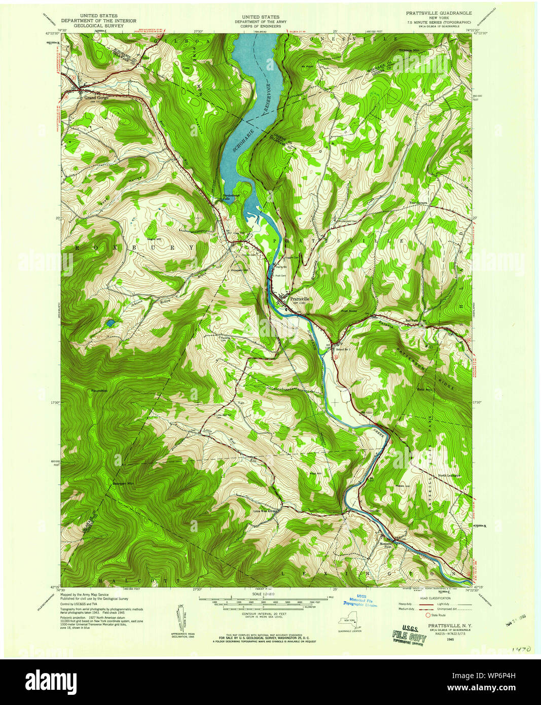 Map of prattsville hires stock photography and images Alamy