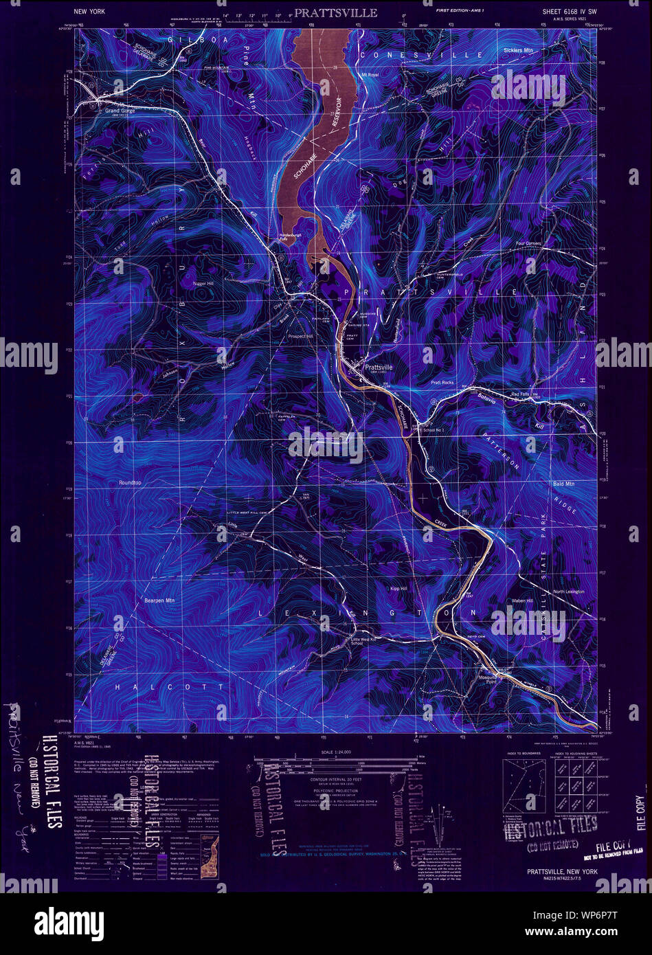 Map of prattsville hires stock photography and images Alamy