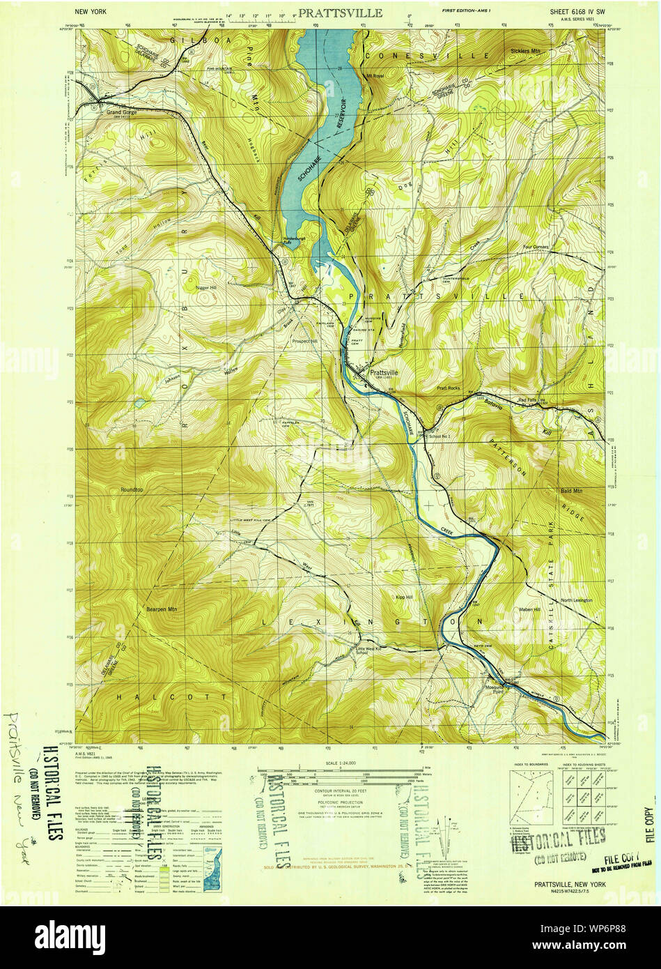 Map of prattsville hires stock photography and images Alamy